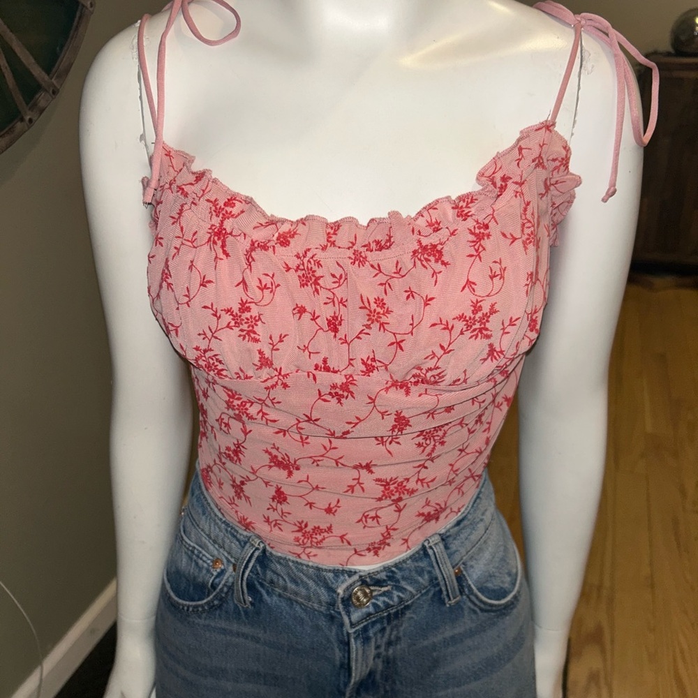 Motel Rocks Pink Floral Camisole